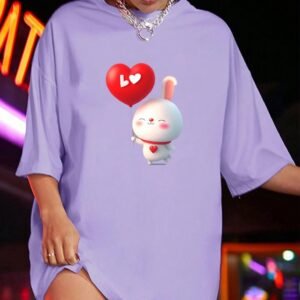 oversized t-shirt cotton for women - Image 5