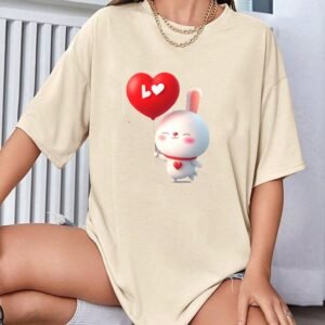 oversized t-shirt cotton for women - Image 3