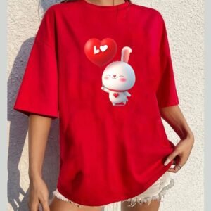 oversized t-shirt cotton for women - Image 2