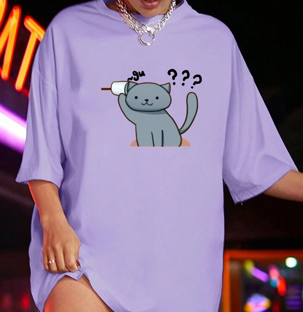 oversized t-shirt cotton for women - Image 3