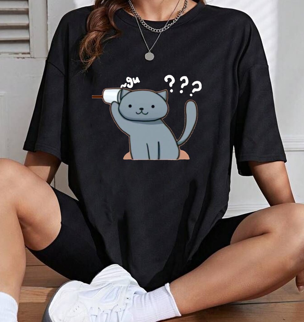 oversized t-shirt cotton for women - Image 5