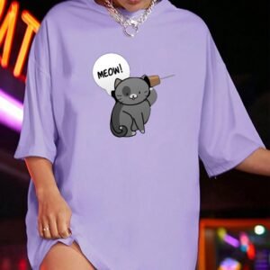 oversized t-shirt cotton for women - Image 5