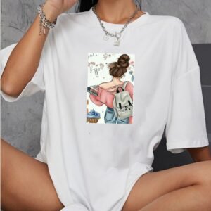 oversized t-shirt cotton for women
