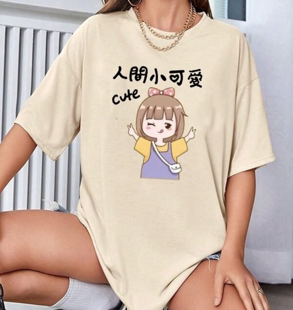 oversized t-shirt cotton for women
