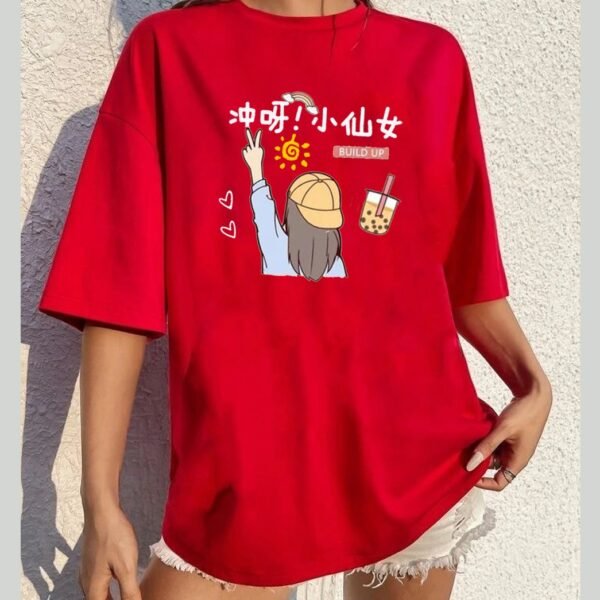 oversized t-shirt cotton for women