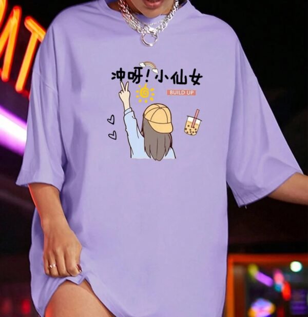 oversized t-shirt cotton for women