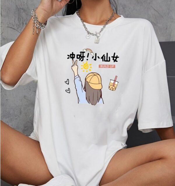 oversized t-shirt cotton for women