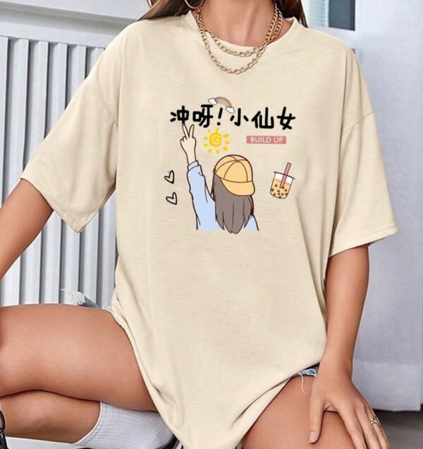 oversized t-shirt cotton for women