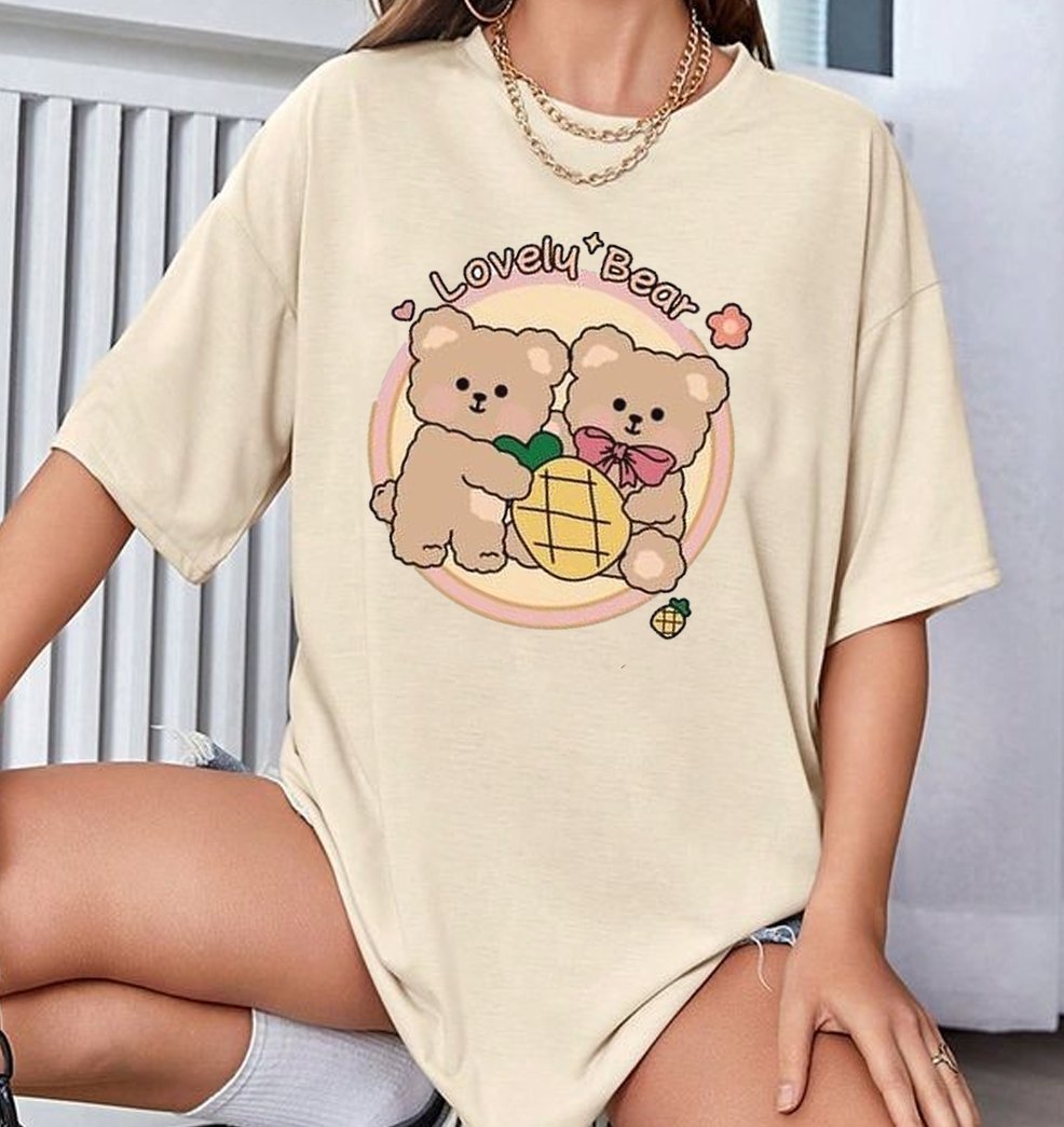 oversized t-shirt cotton - Image 1