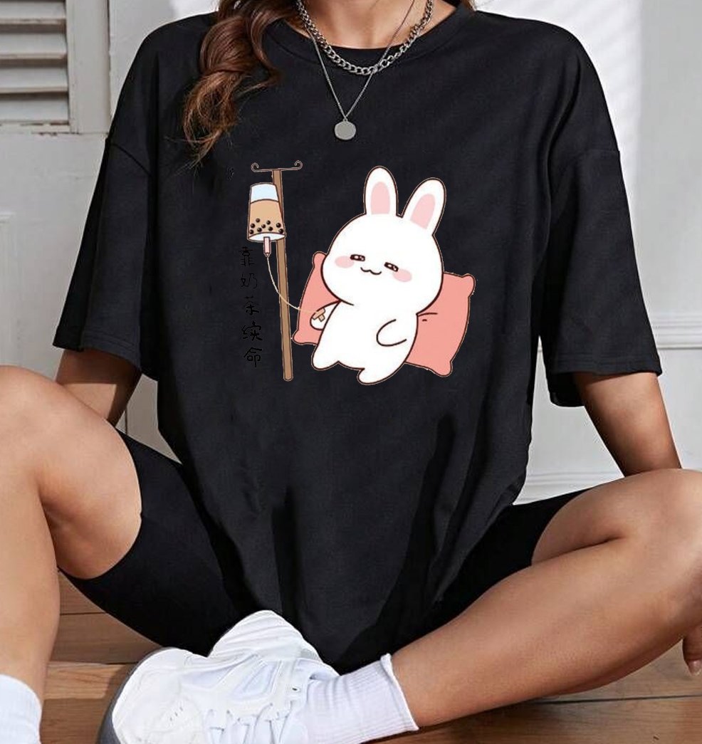 oversized t-shirt cotton - Image 2