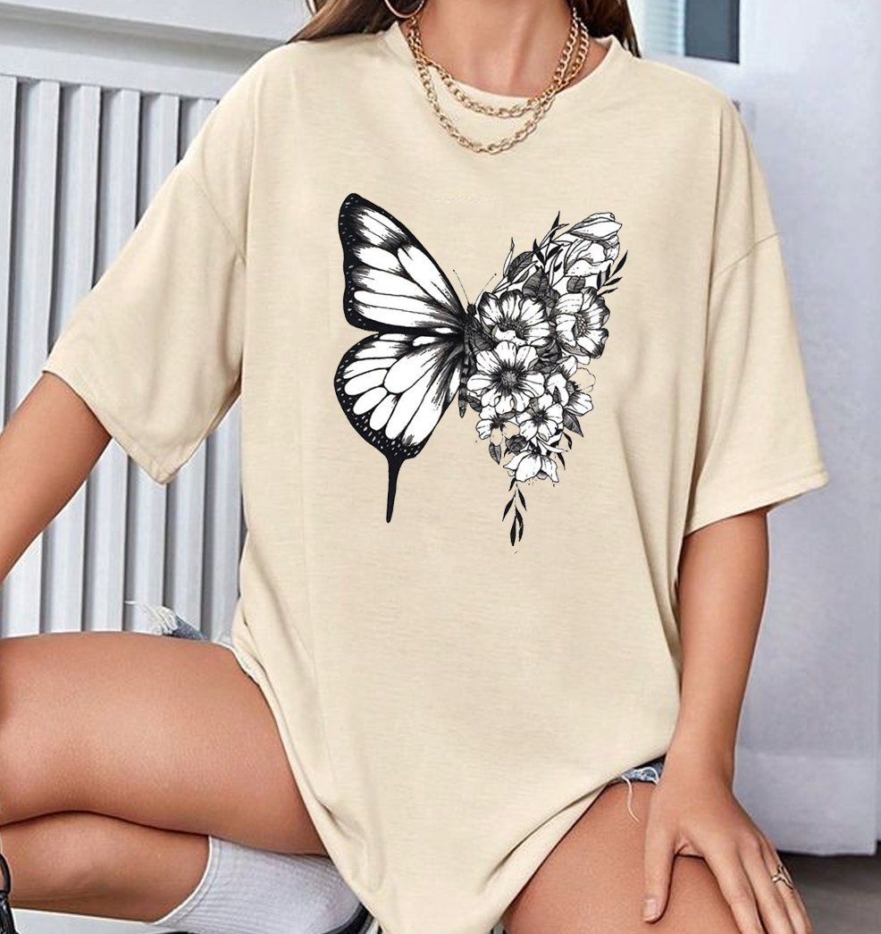 oversized t-shirt cotton - Image 1
