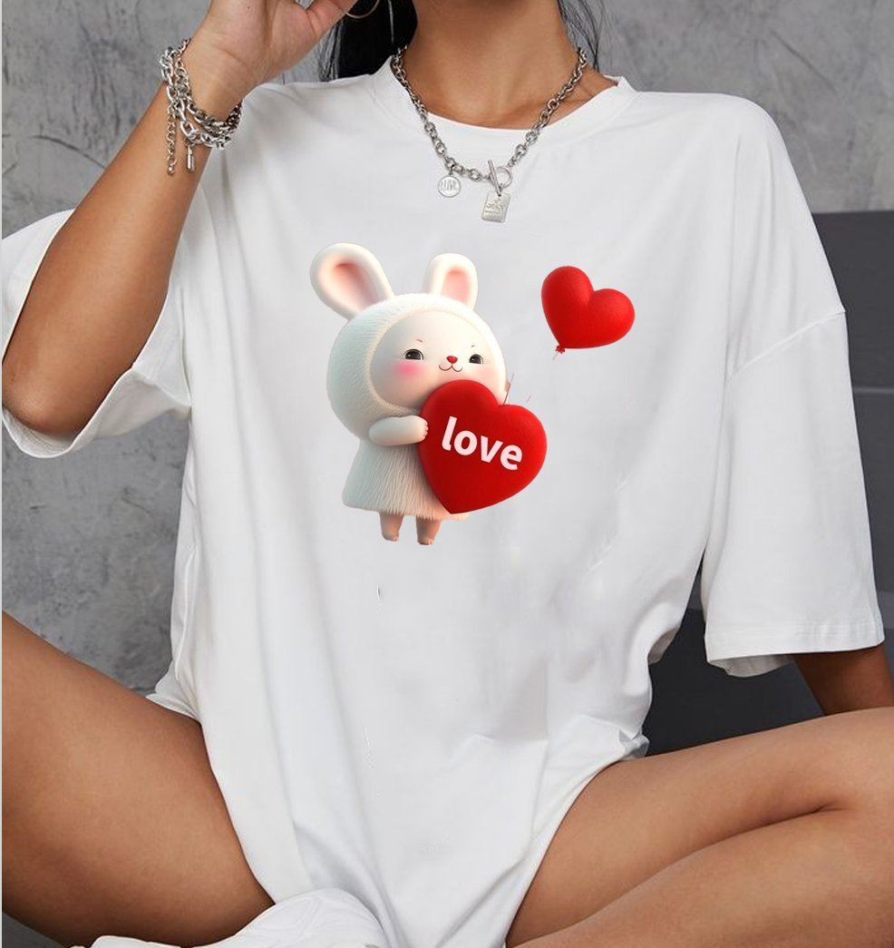 oversized t-shirt cotton - Image 1