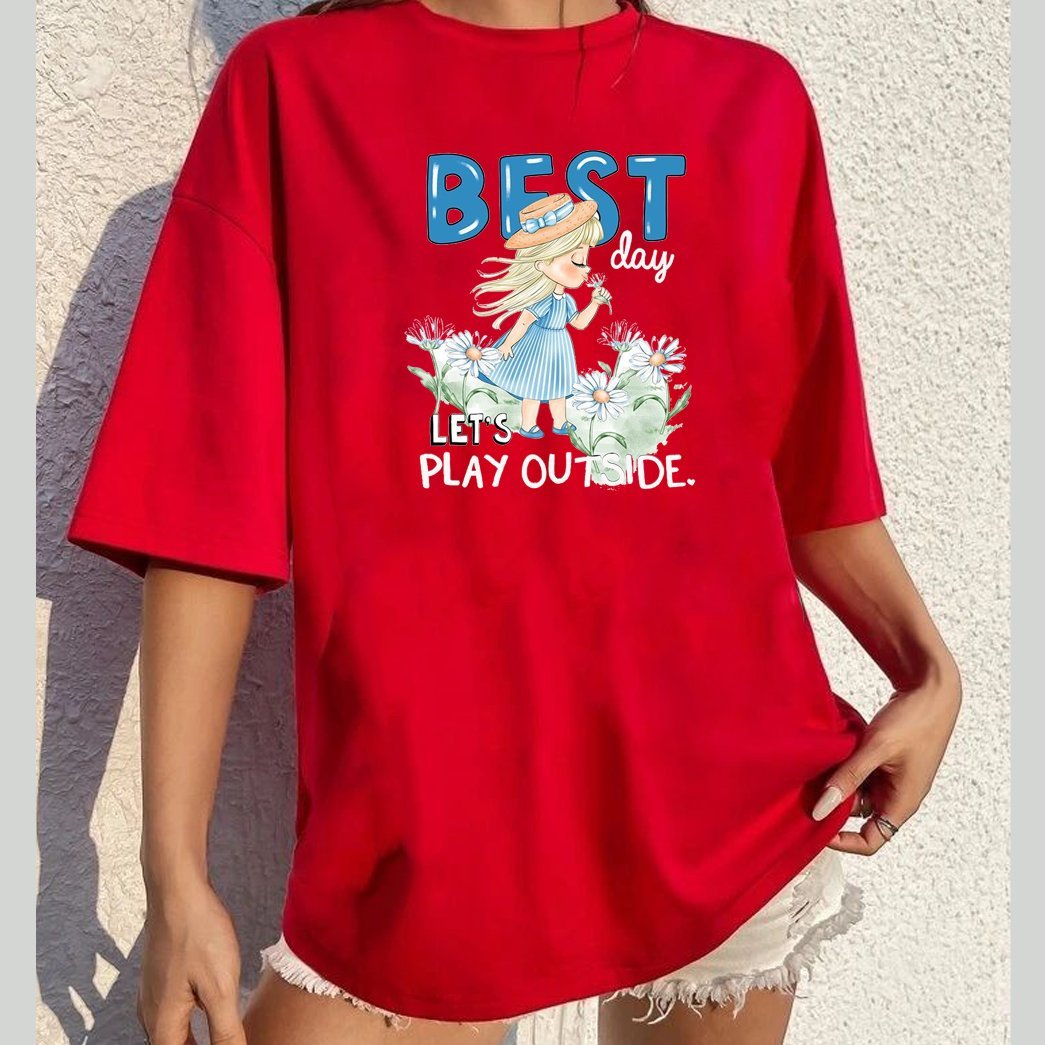 oversized t-shirt cotton - Image 1