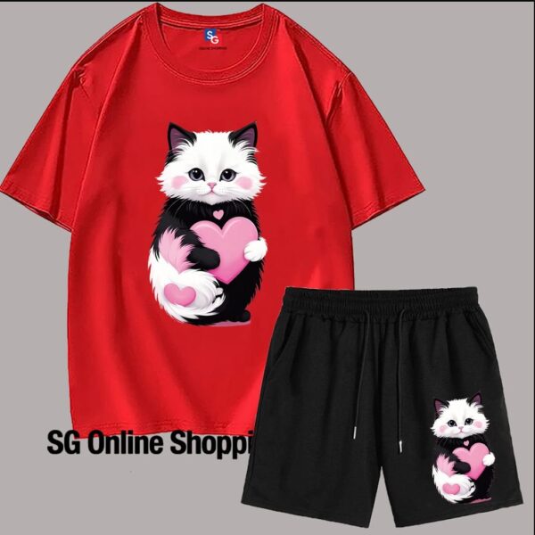 t shirt and shorts 100 💯 comb cotton 220 gsm available for sg online shopping