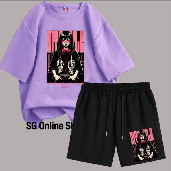 t shirt and shorts 100 💯 comb cotton 220 gsm available for sg online shopping